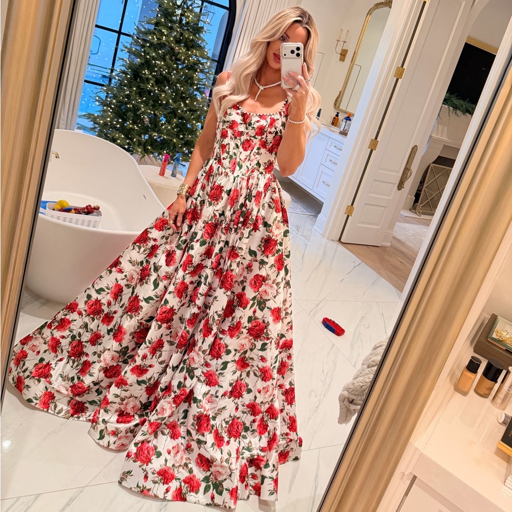 Sherri Hill Floral Maxi Dress style  #57725